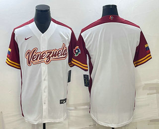 Men's Venezuela Baseball Blank 2023 White World Classic Stitched Jerseys,We sell and wholesale Men's Venezuela Baseball Blank 2023 White World Classic Stitched Jerseys on line form chian!